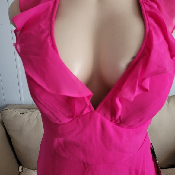 Jump apparel prom fuchsia gown size 7/8 juniors - Picture 6 of 10